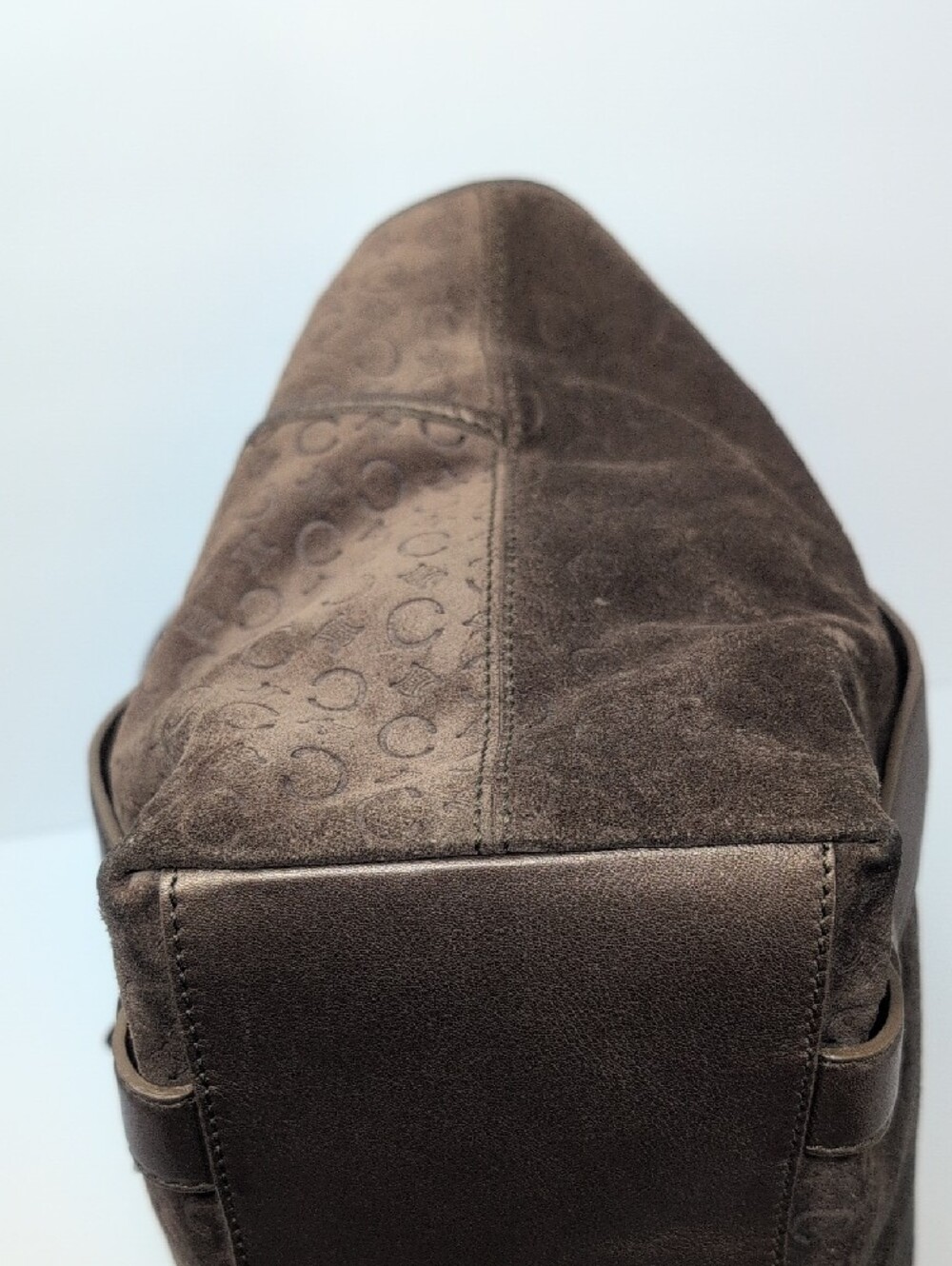 Celine Macadam Suede Boogie Satchel Vintage - Picture 8 of 16